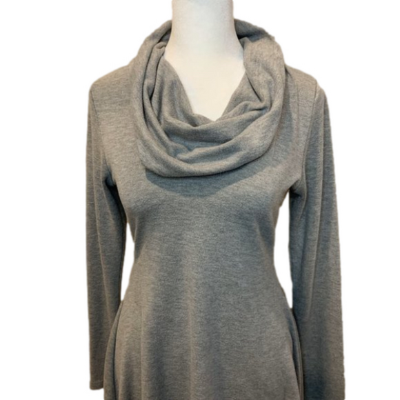Karen Kane Tops - Karen Kane Soldi Grey, asymmetrical, Cowl Neck Long sleeve, Casual Tunic,  XS